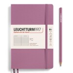 Notebook Paperback (B6+), Softcover, 123 numbered pages, Dusty Rose, ruled