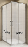 SanSwiss TOPD 0800 50 30 Pravý díl sprchového koutu 80 cm, aluchrom/mastercarré