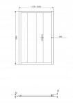 KERRA - Sprchové dveře 120 cm Zoom (průhledné) 5907548108883