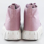 Šněrovací boty ve vřesové barvě imitace semiše model 17209340 fialová XL (42) VIA GIULIA