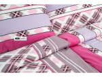 Stanex Ložní povlečení bavlněné Kostka růžová (LS216) ROZMĚR: 140x220 cm + polštář (90x70 cm)