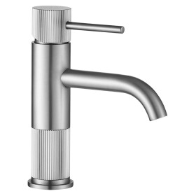 REA - Umyvadlová baterie Lungo Stripe Brush Nickel Low REA-B8052