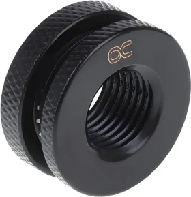 Alphacool / Průchodka G1/4 / černá / krátká verze / mosaz (17424)