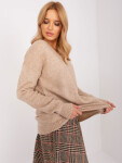 Sweter TO SW model 19069183 camelowy - FPrice Velikost: jedna velikost