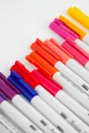 MARVY Artist Brush 1100-19 fix štětcový hrot – barvy vodní báze brush pen na papír lettering kaligrafie rozmývatelný mísitelný acid free netoxický