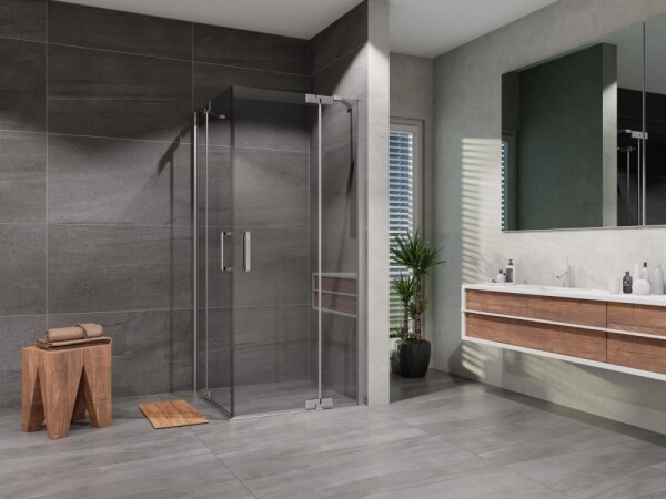Lansanit Sprchový kout Brix HRY 900x900, chrom/čiré sklo LAN01017