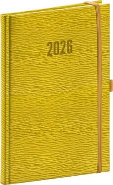 Diář 2026: Rivoli - Žlutozelený, týdenní, 15 x 21 cm