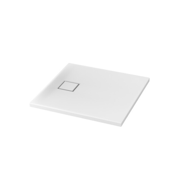CERSANIT - Sprchová vanička čtvercová TAKO SLIM 80x4 + sifon VIR S601-121