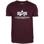 Alpha Industries Tričko Basic T-Shirt deep maroon 3XL