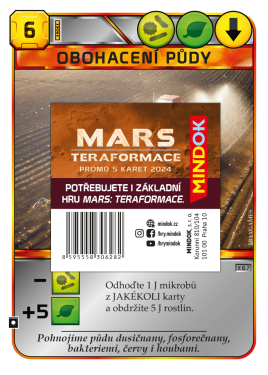 Mars: Teraformace – promo 5 karet 2024 - Mindok