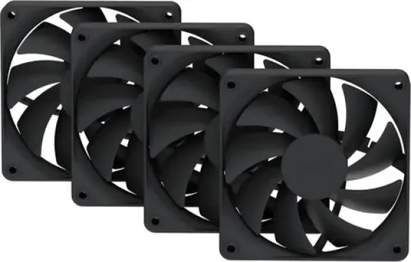 HYTE FA12 4ks černá / Ventilátor / 120 mm / 1500 RPM / 28 dB / 4-pin PWM (FAN-HYTE-FA12-BB-4)