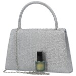 Módní dámská plesová kabelka Michelle Moon Yana, stříbrná