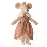 Maileg Obleček pro královnu myšku Maileg – Mum mouse, béžová barva, textil