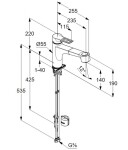 KLUDI - Mix Dřezová baterie s výsuvnou sprškou, chrom 329410562