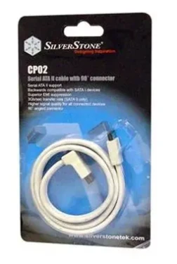 SILVERSTONE SST-CP02 / kabel Serial ATA II / konektor 90 stupňů / 50cm (SST-CP02)