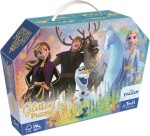 Třpytivé puzzle kufříku Disney Frozen