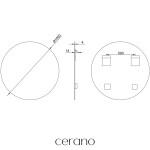 CERANO - Koupelnové zrcadlo Specchio - Ø 100 CER-429238