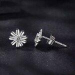 Stříbrné náušnice Fiona 0,1 ct MOISSANITE + CERTIFIKÁT, Stříbrná