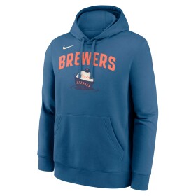 Nike Pánská mikina Milwaukee Brewers MLB City Connect Club Hoodie Velikost: 2XL