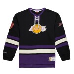 Mitchell & Ness Pánská mikina Los Angeles Lakers NBA Heritage Lace-Up Jersey Crew Velikost: S