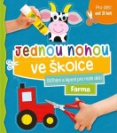 Jednou nohou ve školce Stříhání lepení pro malé děti Farma