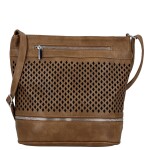 Stylová dámská crossbody kabelka Teri, hnědá