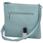 Stylová dámská koženková crossbody kabelka Walida, světle modrá