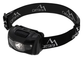 Cattara Čelovka LED 80lm černá / 3x LED / 3x 1.5 V AAA / IP44 (13120)