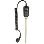 CERANO - Koupelnový radiátorový set Adriano - kombinované vytápění, termo tyč - boční jednobodové připojení - 300W - černá matná - 1200x500 mm CER-033268