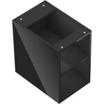 MEXEN - Box-A otevřená skříňka s policí 30, černá lesk 91AX2-0300-470-0-70