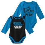 Outerstuff Dětské body Carolina Panthers NFL Born to Play Baby Body Set (2 ks)