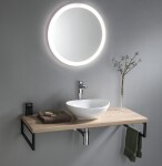 AQUALINE - NOA kulaté zrcadlo s LED osvětlením ø 60cm OM260