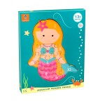 Orange Tree Toys Dřevěné puzzle s čísly - Mořská panna