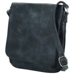 Stylová dámská koženková crossbody kabelka Haidi, tmavě modrá