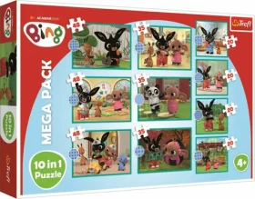 Trefl - Puzzle - Bing a přátelé MEGA PACK 10v1