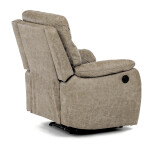 TV a relaxační křeslo s elektrickým ovládáním, potah lanýžová látka v dekoru vintage, 1 motor 240V