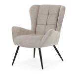 Křeslo ušák, hnědá, látka, AK-H9206 COF2