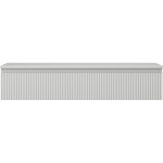 MEXEN/S - Rivel koupelnová skříňka pod umyvadlo 120 cm s deskou, 1 šuplík, reliéf , šedá mat 91A20-12023-1-BFC62