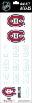 Sport Star Samolepky na Helmu Montreal Canadiens NHL Decals White