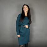 HOSH Pletené šaty ELLIS s páskem Barva: Bílá