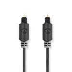Nedis Optický audio kabel TosLink (M) - TosLink (M) 5.00 m antracit (CABW25000AT50)