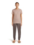 Dámské merino triko s krátkým rukávem ICEBREAKER Wmns 150 Tech Lite SS Tee Sparkling Stars, Pink Quartz velikost: M