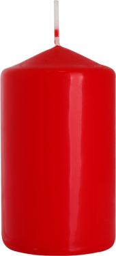 Válcová svíčka Bispol 60x100 - červená
