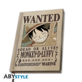 One Piece Zápisník A5 - Wanted Luffy
