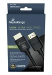 MediaRange HDMI 2m černá / Kabel HDMI / HDMI 2.1 / 48 Gbps / 8K / 144 Hz / Ethernet (MRCS220)