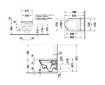 DURAVIT - SensoWash D-Neo Elektronický bidet s keramikou, závěsný, DuraShield, Rimless, SoftClose, bílá 654000012004300