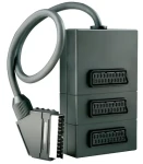 Schwaiger SCART rozbočovač 3x černá / Rozbočovač / 1x SCART vstup / 3x SCART výstup (SCV7030533)