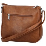 Trendy dámská koženková crossbody kabelka Samira, hnědá