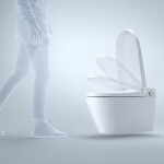 Mereo WC s integrovaným elektronickým bidetem, RIMLESS, 592x380x430 cm, keramické, vč. sedátka VSD110S2