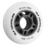 NILS Extreme PU 72x24 82A Matná kolečka bílá 4 ks (5907695543445)